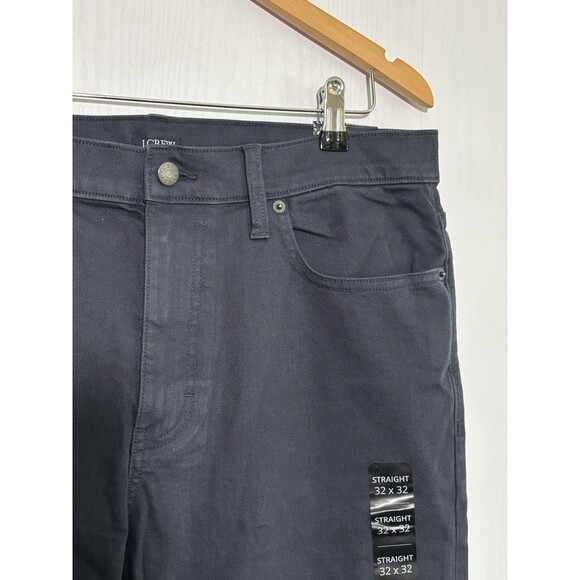 J Crew Pants Mens 32 32 Blue Straight Garment Dyed Five Pocket New - Picture 4 of 14
